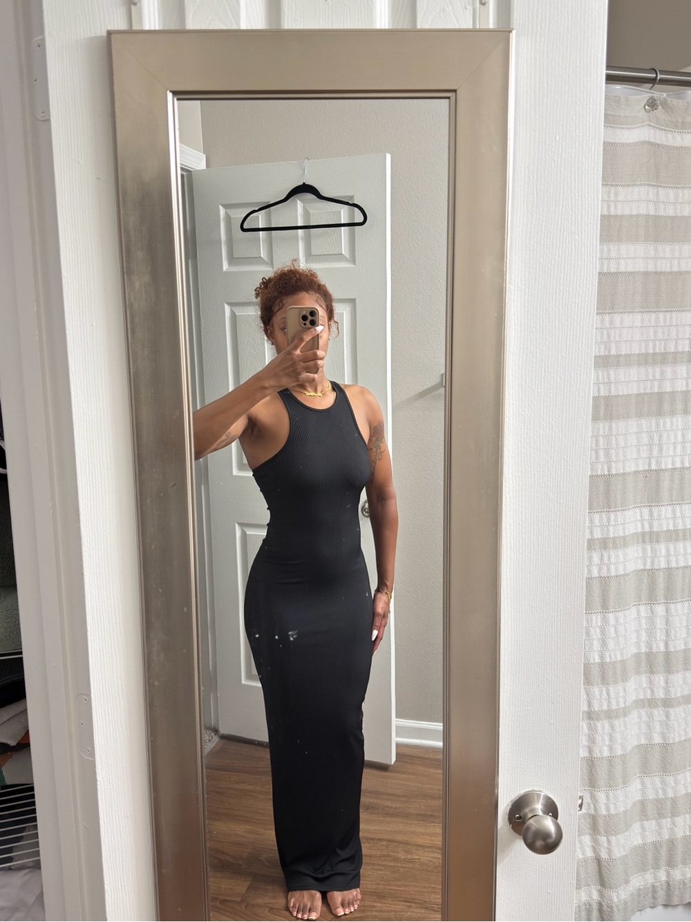 Stretchy Black Maxi Dress